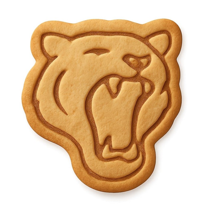 Tiger Jaws Cookie Cutter & Stamp, Fondant & Clay – 4×3.6