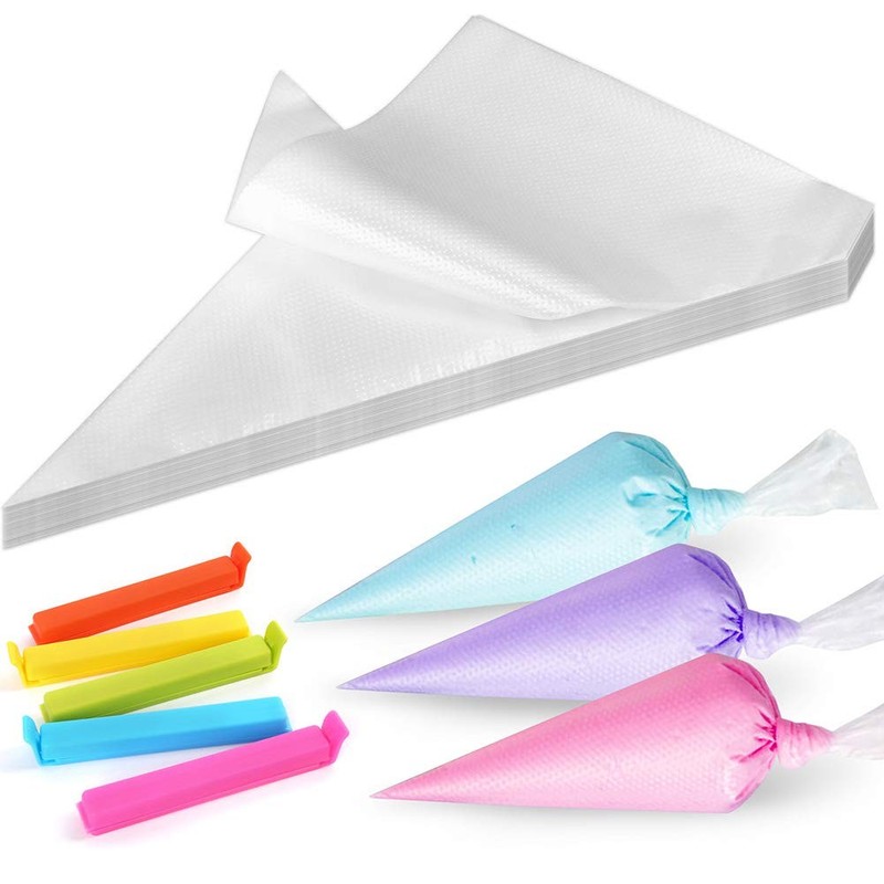 500Pcs Piping Bags 10 Inch, Thick Tipless Piping Bags, Non-Slip Disposable Pa…