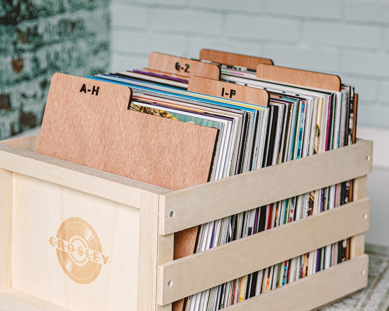 Crosley Ac1045A-Na A-Z Wooden Crate Dividers Set Of 5 Natural gallery
