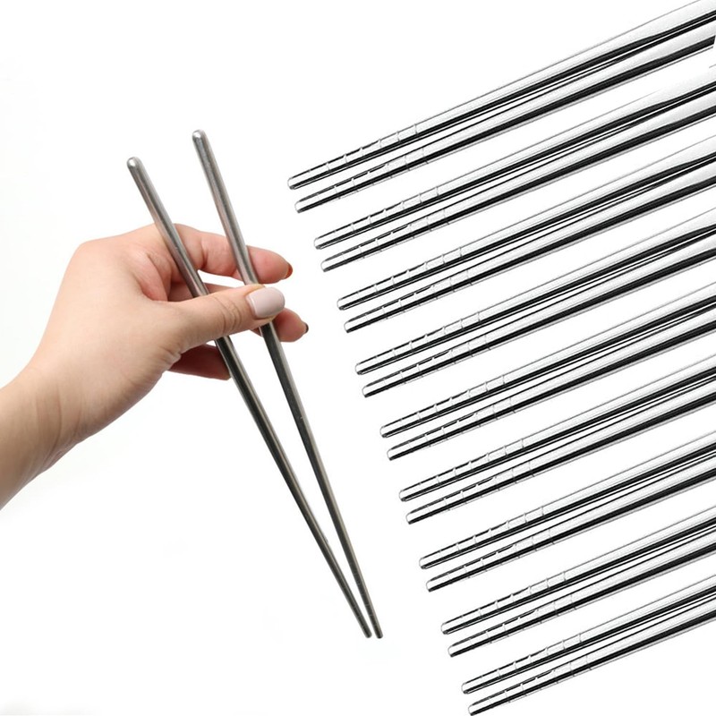 Vacuum Chopsticks 10 Pairs For Asian Party Korean Restaurants Reusable Dishwa…