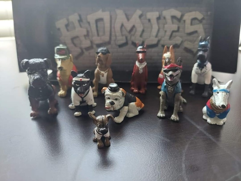 HOMIES DOGPOUND SERIES#1 NEW-PUNCHER,CLOWN PITTY, POCO LOCO,MUGSY,CHICO,BIG DANE