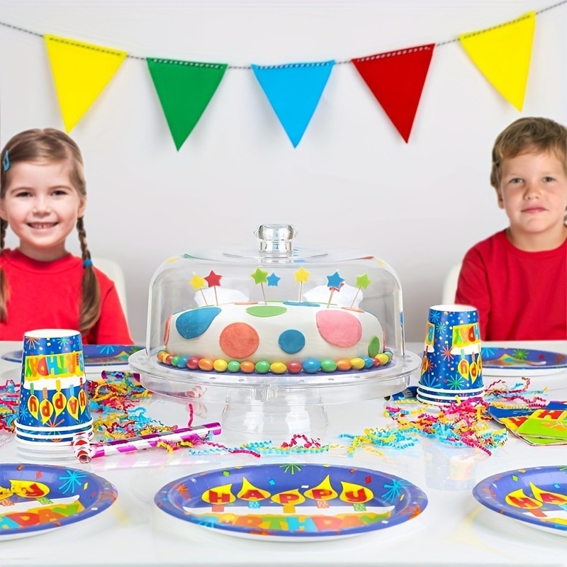 Cake Stand with Dome Cover, 6-in-1 Multi-Purpose Use, Cake Stand with Lid gallery