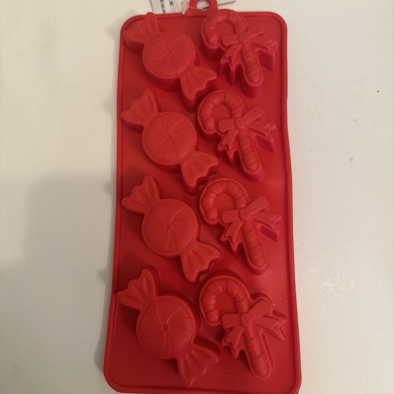 Set of 3 Holiday Christmas Shaped Silicone Ice Cube Trays - NEW With Tags gallery