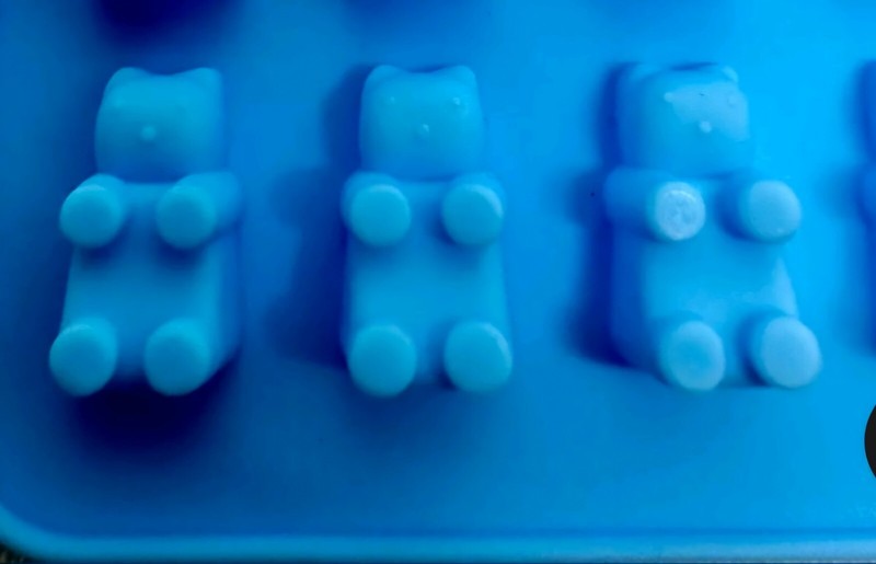 2 Tiny Teddy Bear Food Grade Silicone Candy Chocolate Mold with Dropper gallery