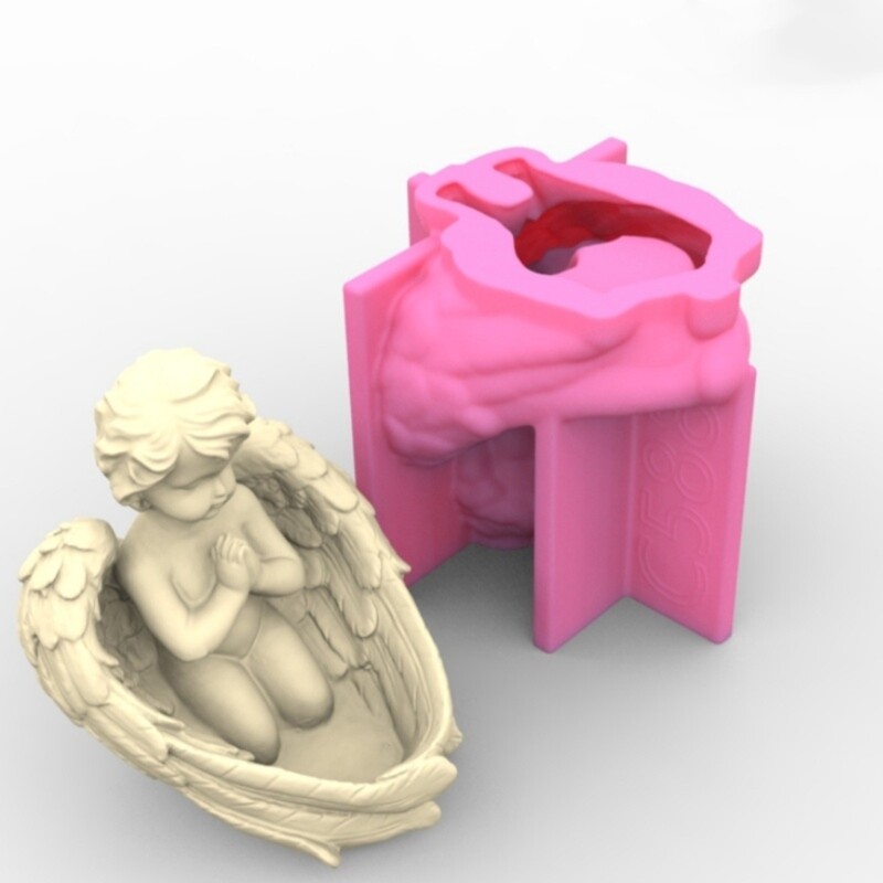 Boy Shaped Candlestick Moulds Stand Mould Hand-Making Accessories gallery