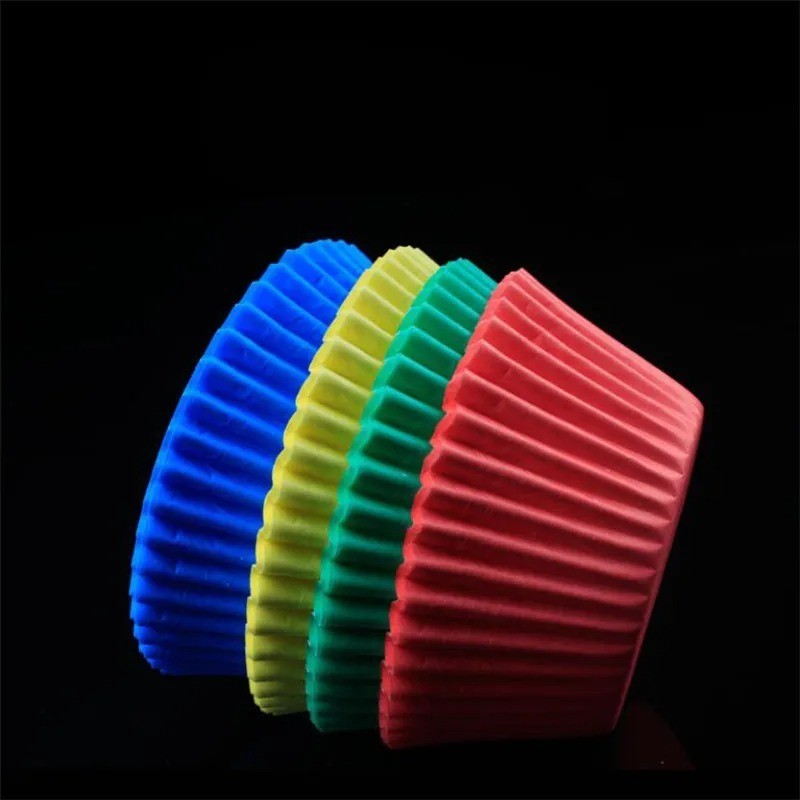 100Pcs Candy Color Cupcake Paper Liners Muffin Cases Baking Cups for Cupcakes gallery