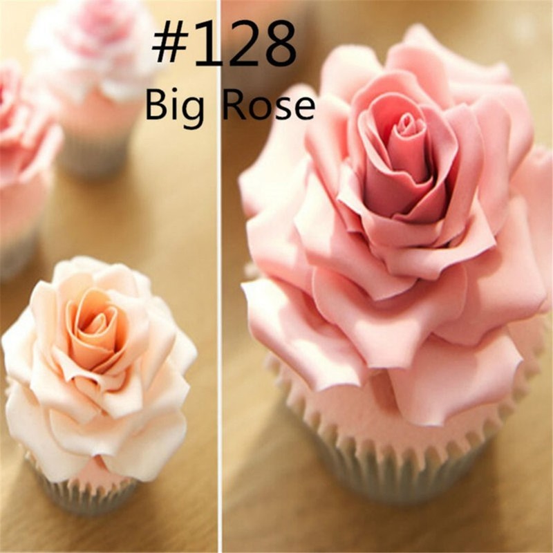 Stainless Steel Rose Flower Piping Tips Nozzles Cake Decor Icing #4 Set 5 PCS gallery