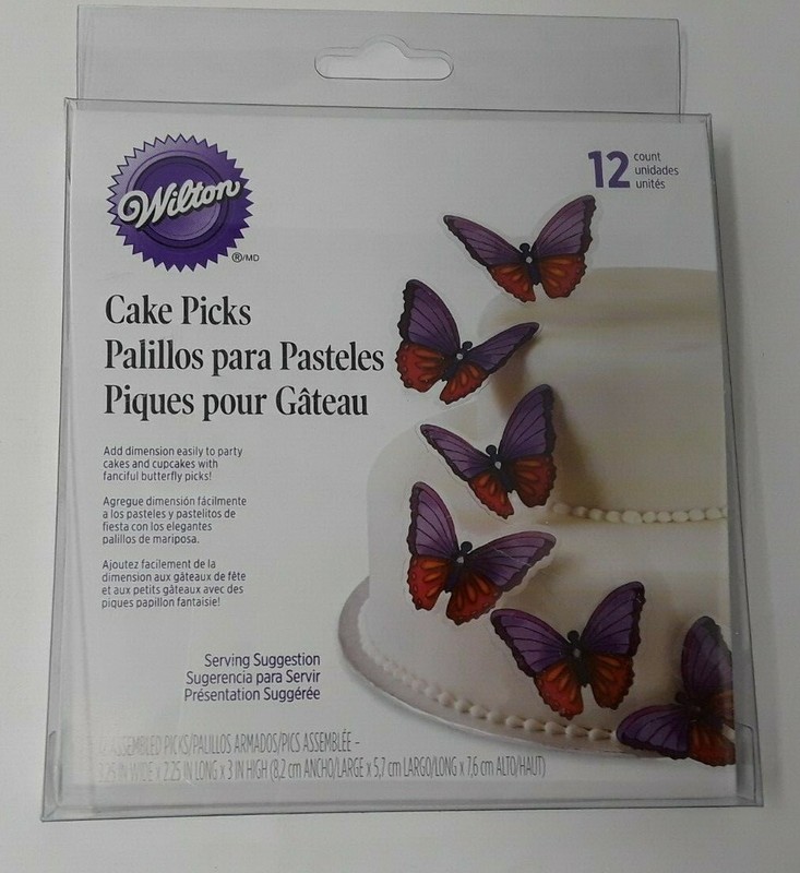 Butterfly Cake Topper Picks Cupcake Party Cakes (12) from Wilton Fanciful Picks gallery