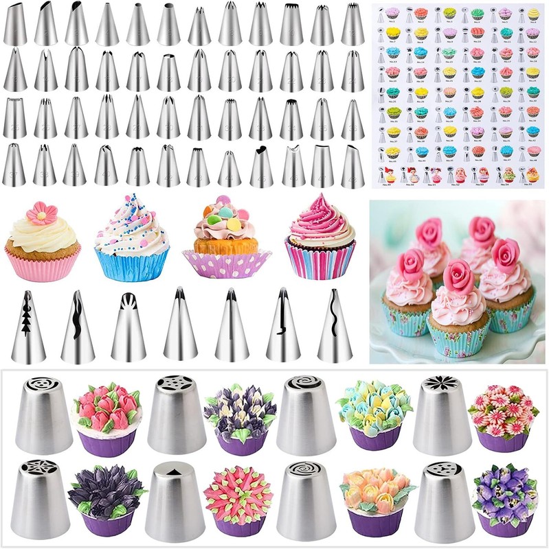 Cake Decorating Supplies Kit Tools 356pcs, Baking Accessories with Cake Turnt... gallery