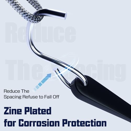 20Pack 21" Rubber Bungee Cords with S Hooks - Quality EPDM - Heavy Duty Black gallery