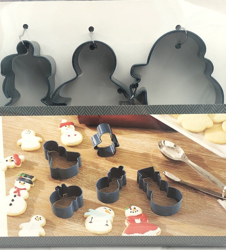 THRESHOLD 5 Piece Stainless Steel Christmas Cookie Cutter Set Snowman gallery