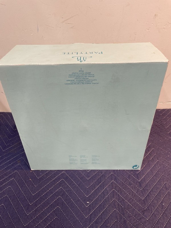 Beautiful PartyLite Mid Century Glass Cake Tray Plate Pedestal Stand 6 Tier Base gallery