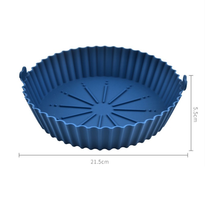 New Round Air Fryer Pot Baking Basket 21.5*5.5CM Air Fryer Accessories Grill Pan gallery
