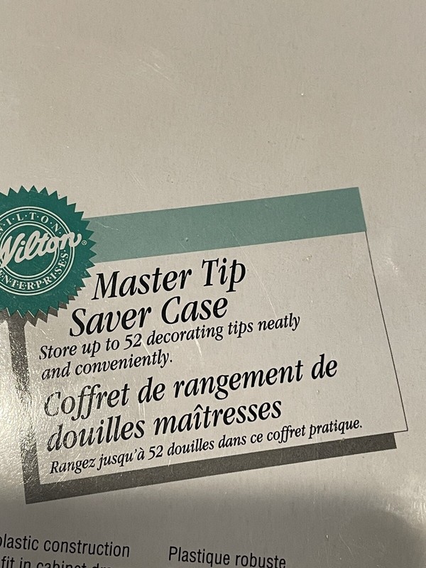 Wilton Master Tip Saver Case Only 52 Tip Case Cake Decorating gallery