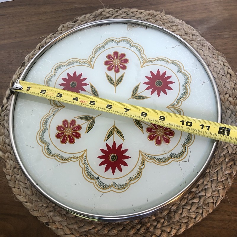 Vintage Rotating Cake Plate Lazy Susan MCM 1950's 11.5" Round Art Deco gallery