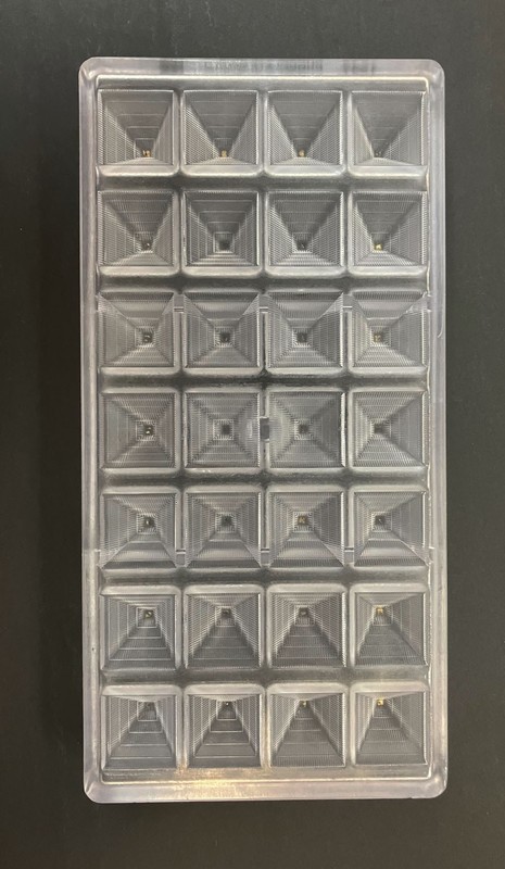 pyramid polycarbonate chocolate mold chocolate world model 1547 – 19 available