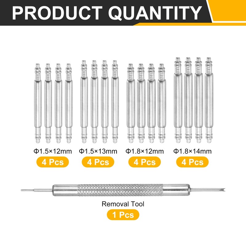For 16pcs watch spring beads 12/12/13/14mm with removal tool gallery