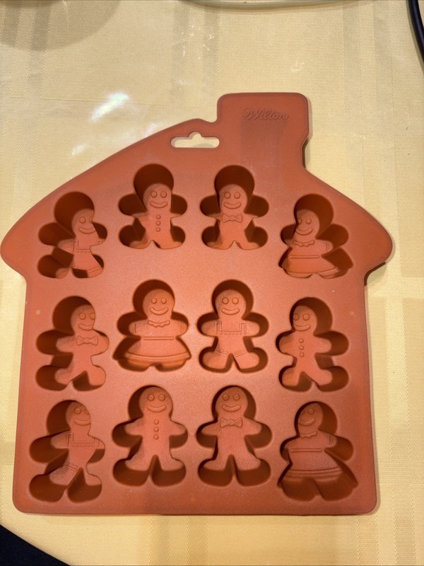 wilton silicone gingerbread lady,man, mold