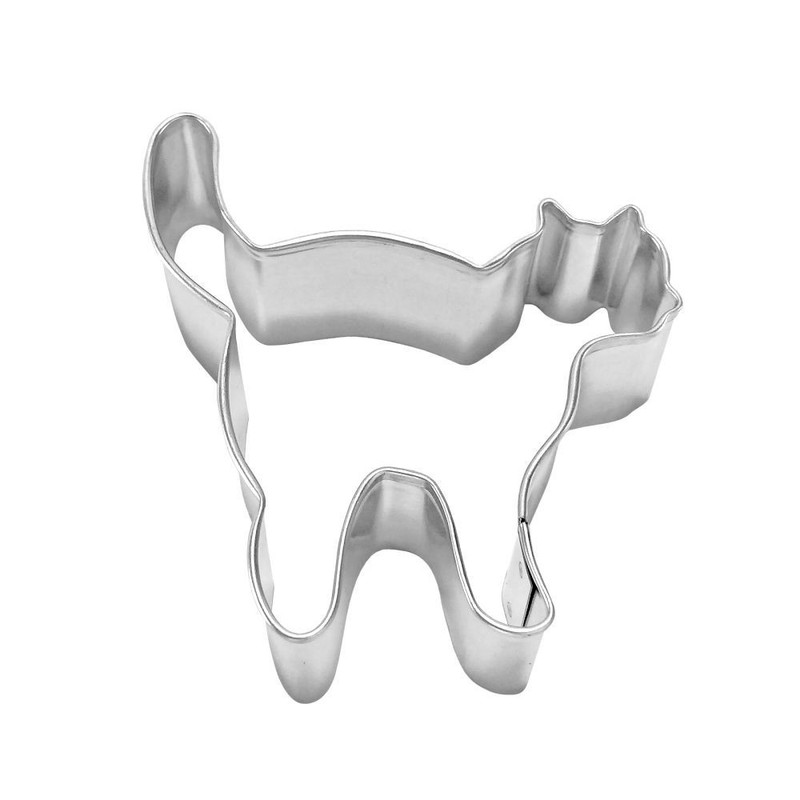 Barn Cat Cookie Cutter 3.5” Metal Pet Animal Shelter Treats