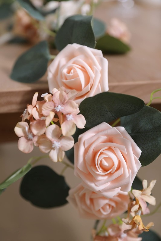 Yyhuawu Artificial Flowers Combo Set Gradient Color Flower Leaf Stems For Diy gallery