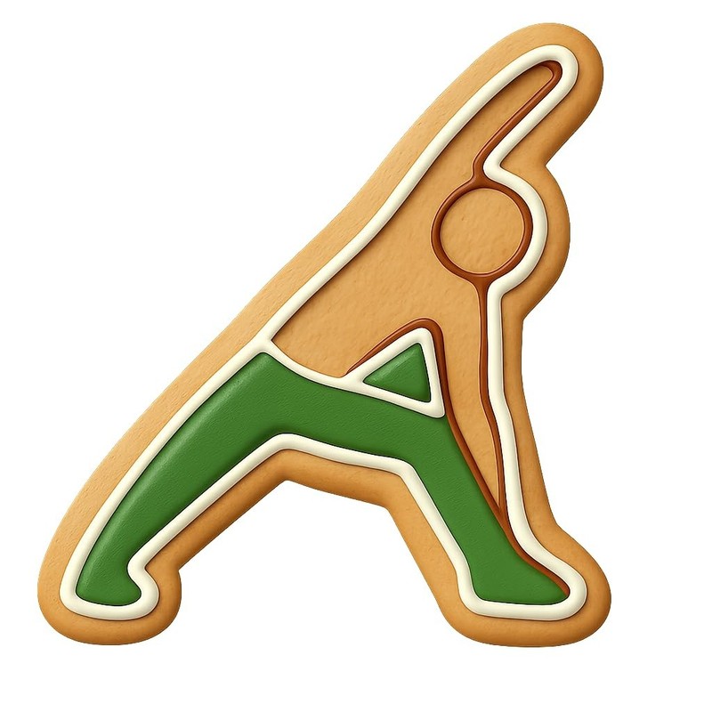 Extended Side Angle Pose Cookie Cutter & Stamp, Fondant & Clay - 4x3 gallery