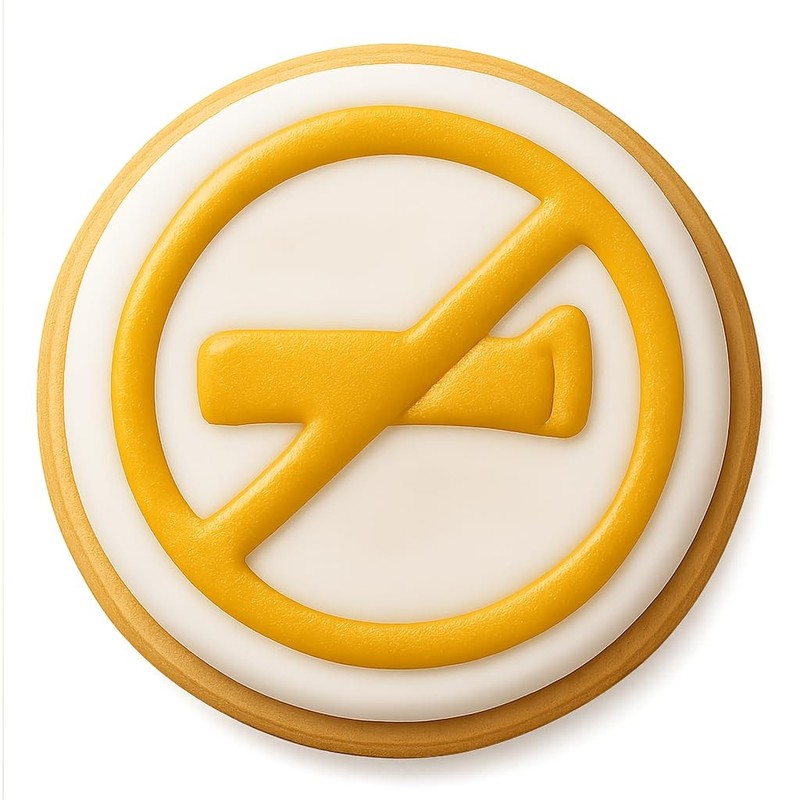 No Entry Sign Cookie Cutter & Stamp, Fondant & Clay - 4x4 gallery