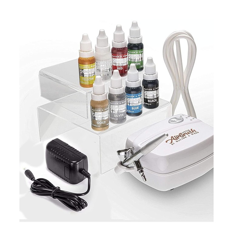 Airbrush Cake Decorating Kit Watson and Webb Airbrushing System for Baking wi…