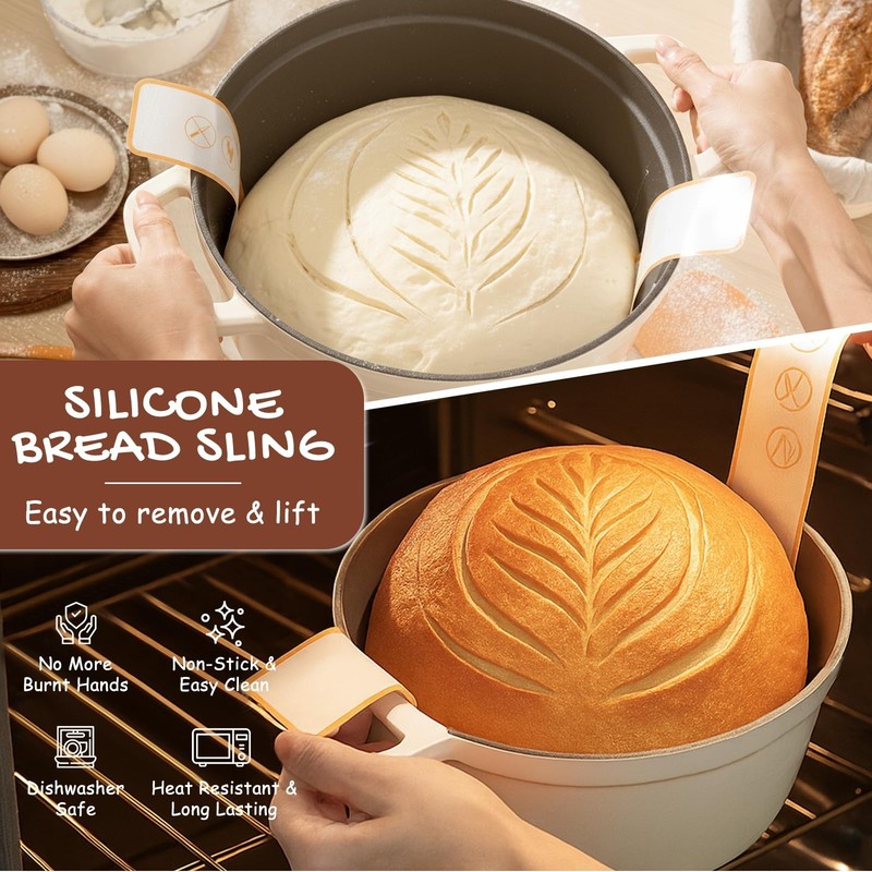 Sourdough Starter Kit - Round & Oval Banneton, Proofing Basket, Jar, Whisk, Scra gallery