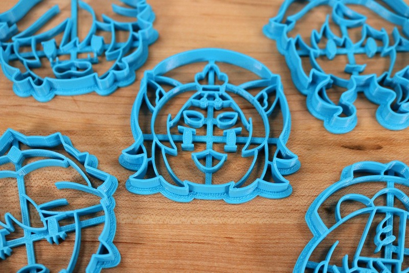 Genshin Impact Cookie Cutters Chibi Faces Set 4 - Chongyun, Diona, Ganyu, Qiqi, gallery