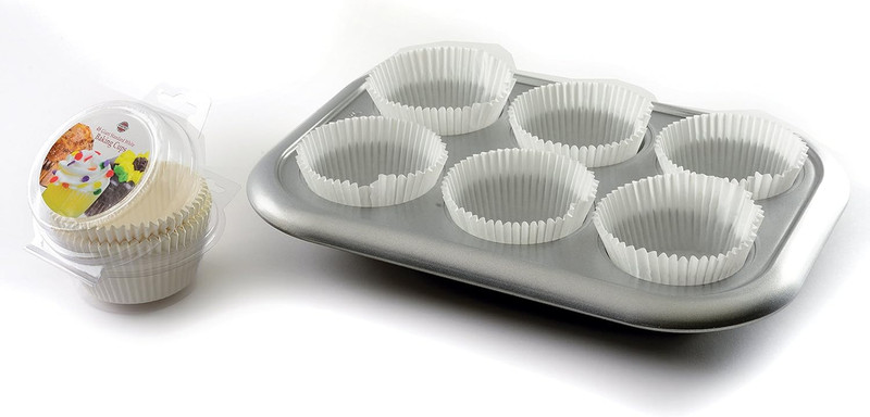Norpro Giant Muffin Cups, White, Pack of 48 gallery