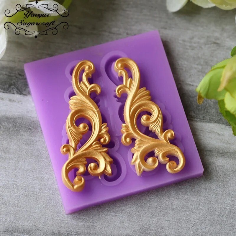 DIY European Style Pattern Relief Border Silicone Mold Fondant Mould Sugarcraft