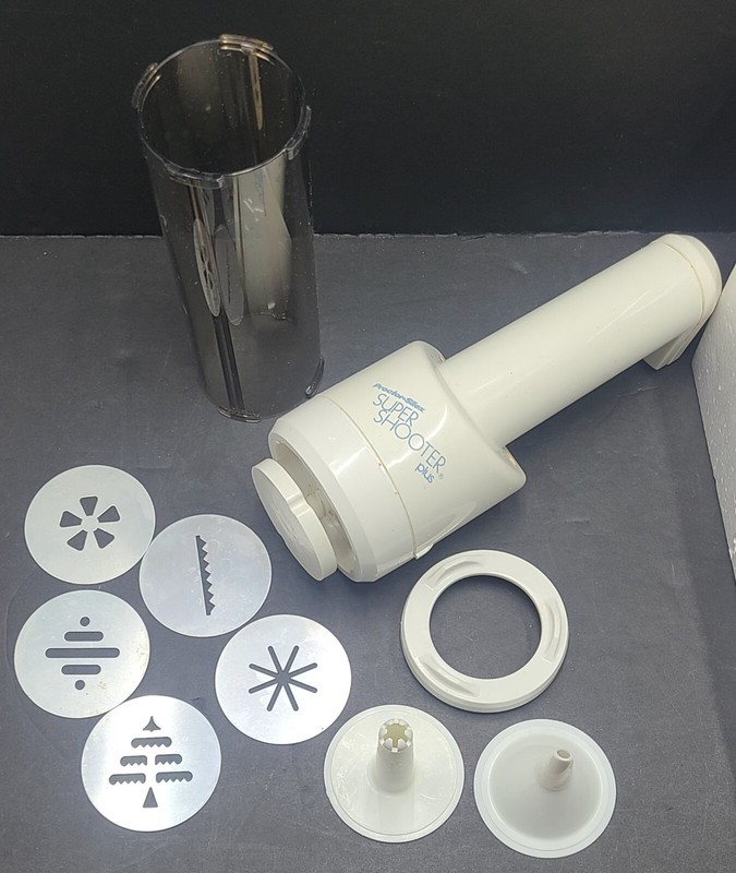 Proctor Silex Super Shooter Plus Cordless Cookie Press & Food Decorator 5 Discs gallery