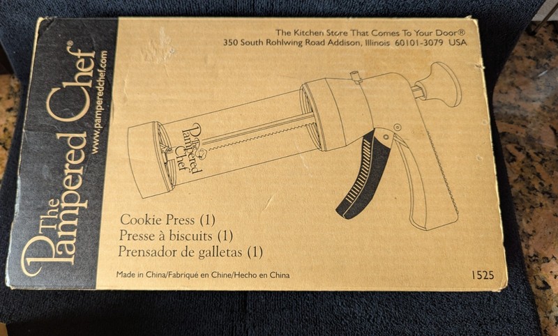 The Pampered Chef Cookie Press No. 1525 - Brand New in Box! Two Available