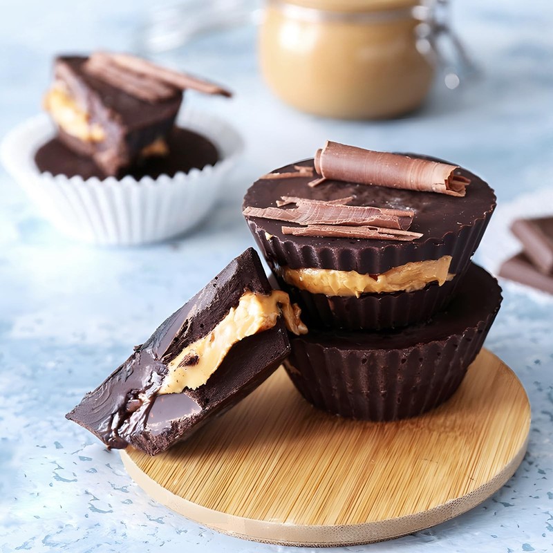 3 PCS Peanut Butter Cup Molds, 12 Cavity Non-stick Silicone Chocolate Candy M... gallery
