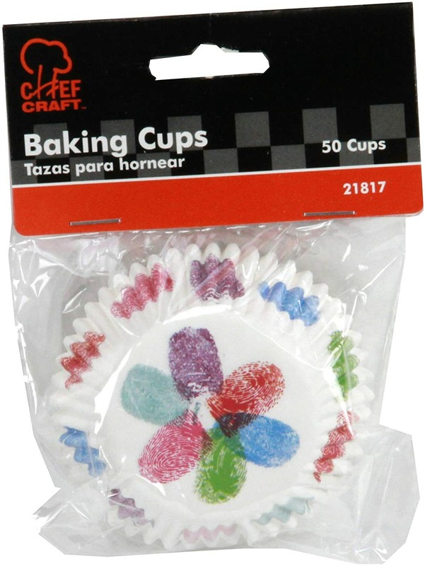 Chef Craft Paper Patterned Cupcake Liners, 50 count gallery