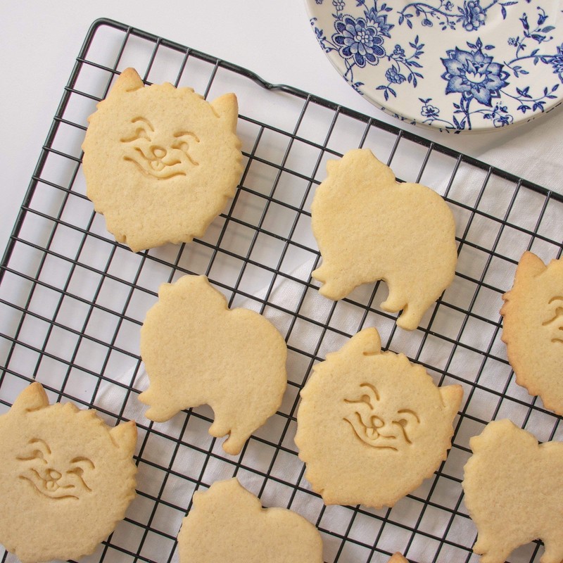 Set Of 2 Pomeranian Cookie Cutters Designs Face Body 2 Pieces - Bakerlogy gallery