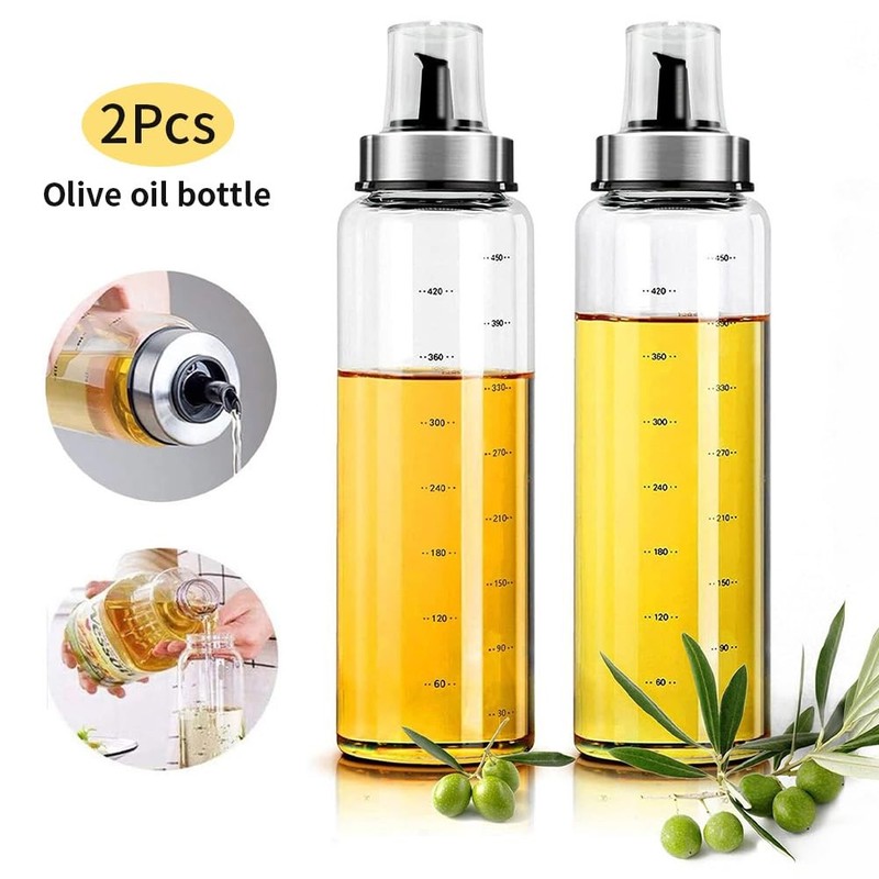 2PCS Honey Dispenser No Drip, 17 OZ Glass Honey Dispenser Pot Jar for Coffee ... gallery