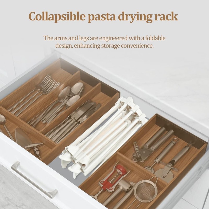 Ourokhome Collapsible Pasta Drying 7.8 inches (H) x 3.5 (W), White gallery