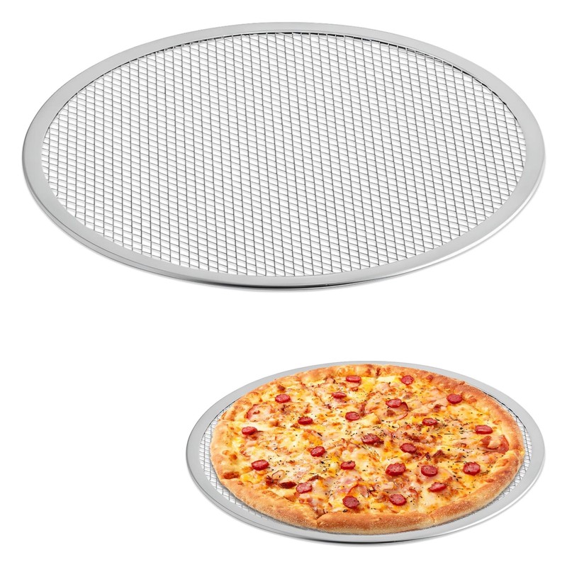 14-Inch Aluminum Pizza Screen | Commercial Grade Pizza Tray Screen for Home C…