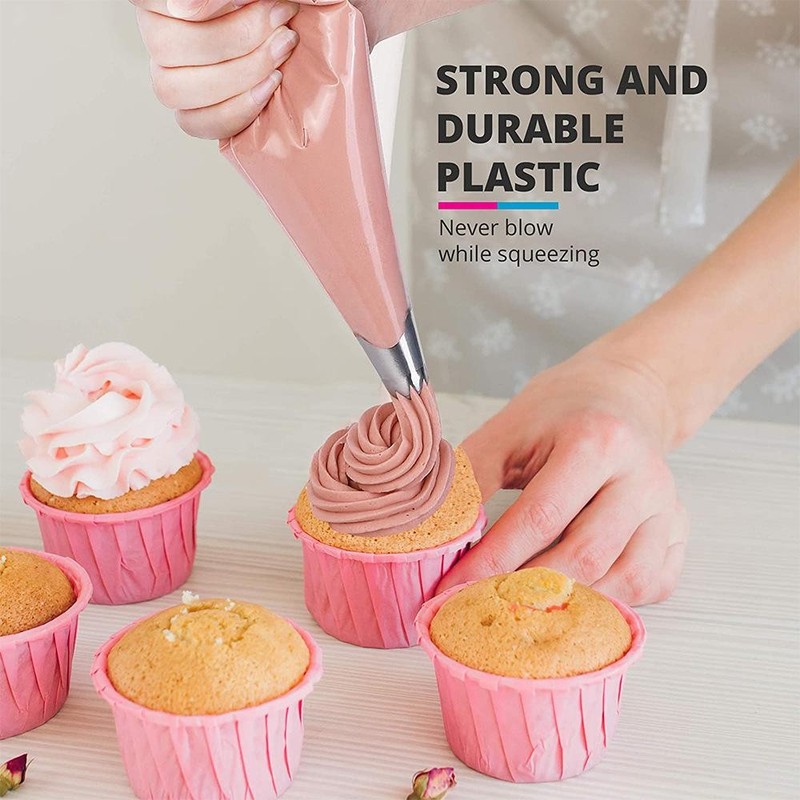 50 Pcs Disposable Piping Bags Cake Icing Cream Fondant Pastry Baking Decorating gallery
