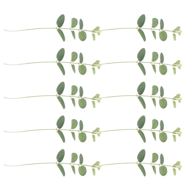 10PCS Eucalyptus Leaf Cake Plugins Tropical Leaf Cake Inserts Leaf Cake Plugins