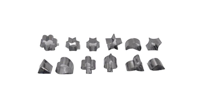 Cookie Molds- Stainless Steel Cutter Baking Hole Pastry Biscuit ( 12 pcs) gallery