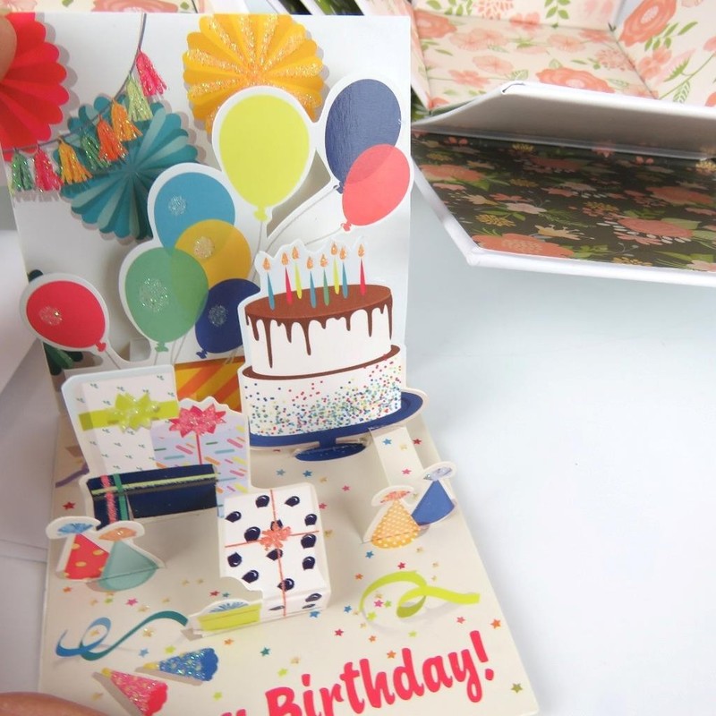 Send A Cake Sendacake Explosion Birthday Gift Box. Box Only + Note card/envelope gallery