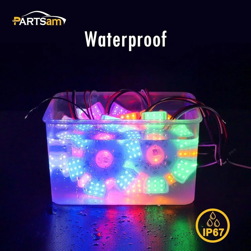 2Pcs Ultra-Thin Hex Style Dual Function Interior 54 diode LED Air Breather Li... gallery