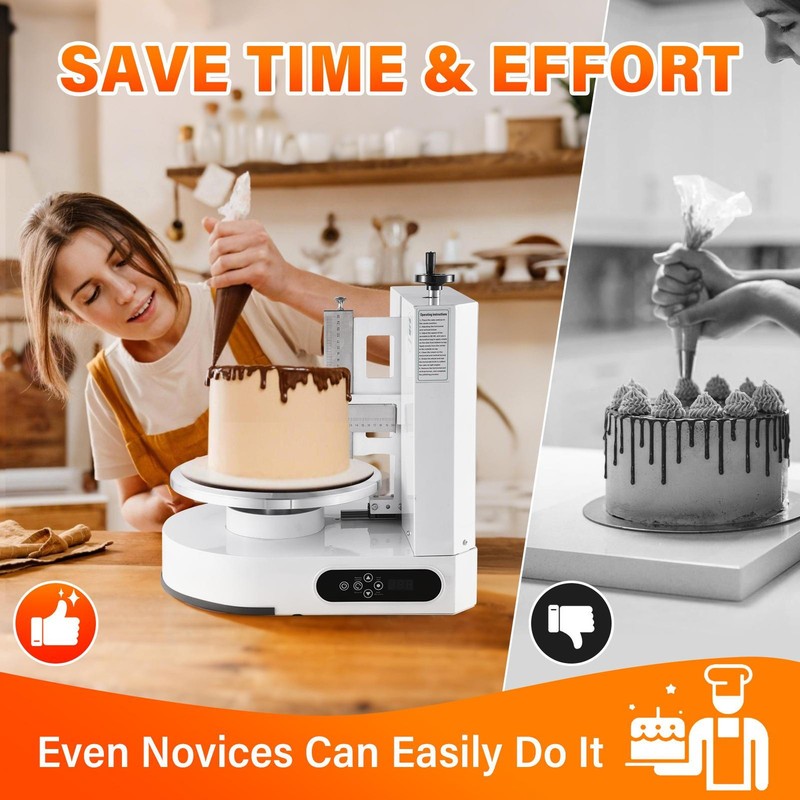 4-12" Cake Cream Decorating Machine Cake Spreading Frosting Smearing Machine gallery