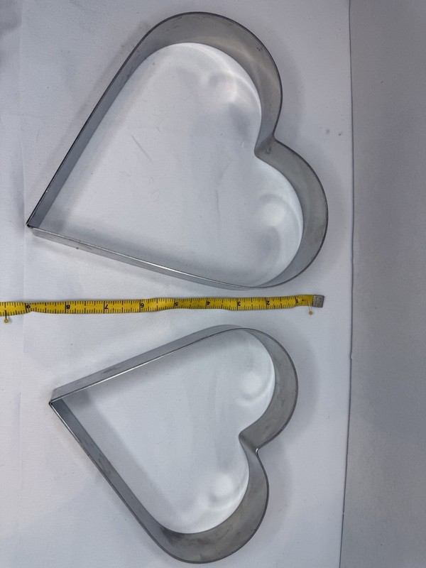 Chef Inox Stainless Steel 2 Heart Molds Made In France