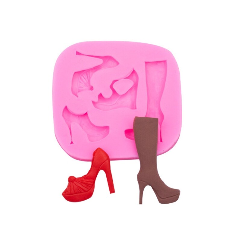 High Heel Shoe Silicone Chocolate 3D Mould Ice Cream Molds Making Gadget gallery