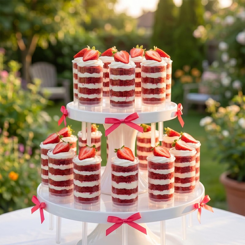 30 Pack Push Cake up Pop Containers with Lids, Cake Pop , Mess-Plastic Jelly ... gallery