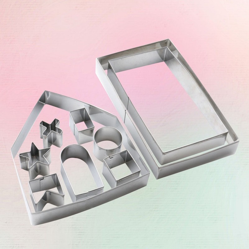 10 PCS Biscuit Moulds Gingerbread Cake Mold Christmas Cookie Molds gallery