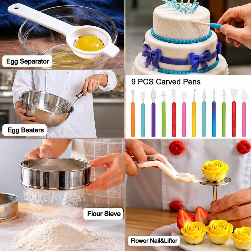 High-Quality 567 PCS Cake Decor Collection gallery